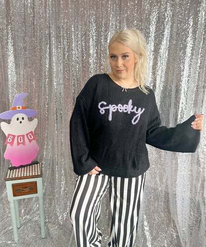 Spooky Yarn Cursive Sweater