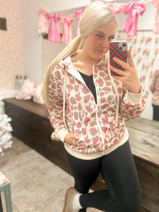 Jaclyn Leopard Jacket