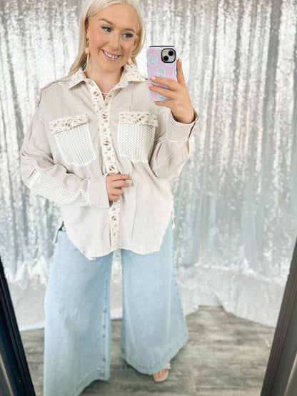 Lace Floral Gardens Shacket