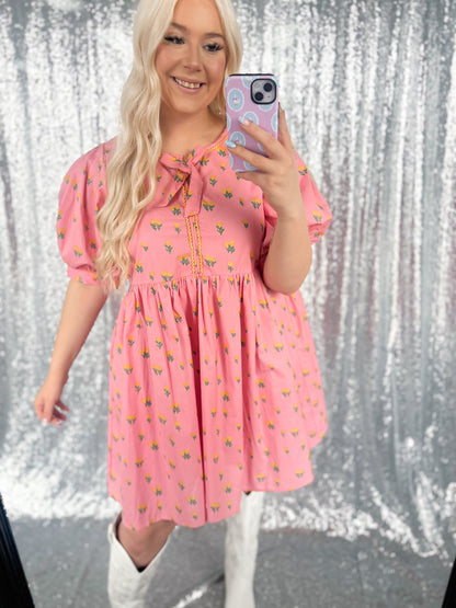 Dainty Floral Babydoll Dress