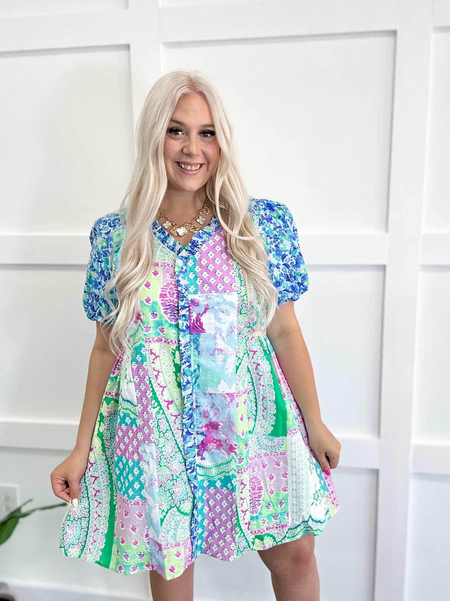 Palm Beach Patchwork Dress