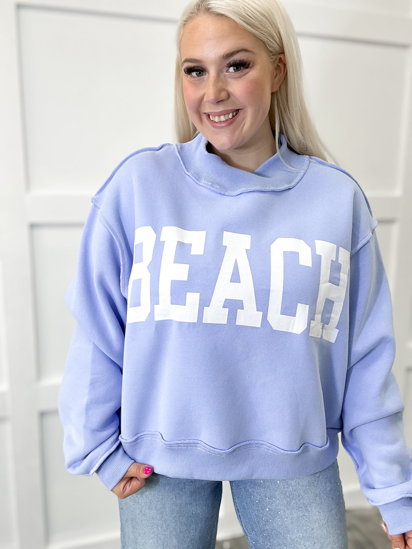 Beach/Lake Reversible Mockneck