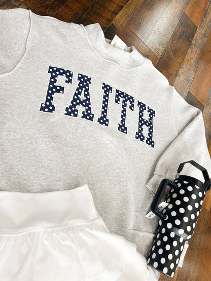 Faith Polka Dot Mockneck