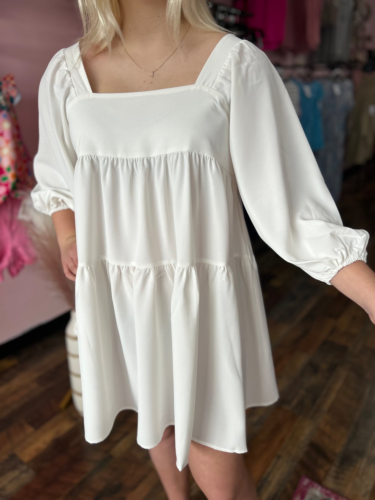 White Swing Dress