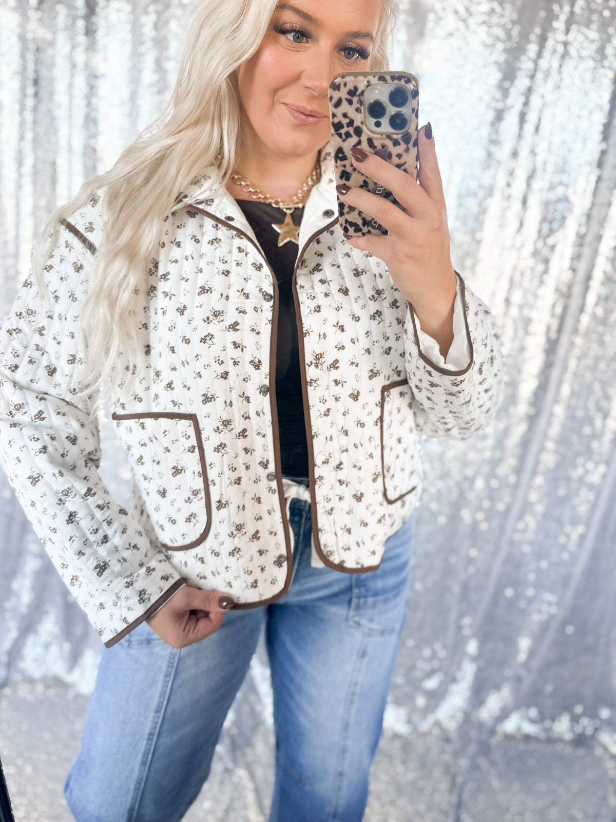 Autumn Floral Quilted Jacket