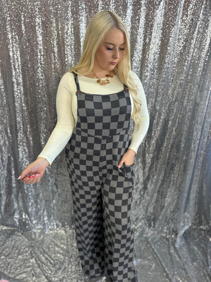 Checkmate Ribbed Overalls