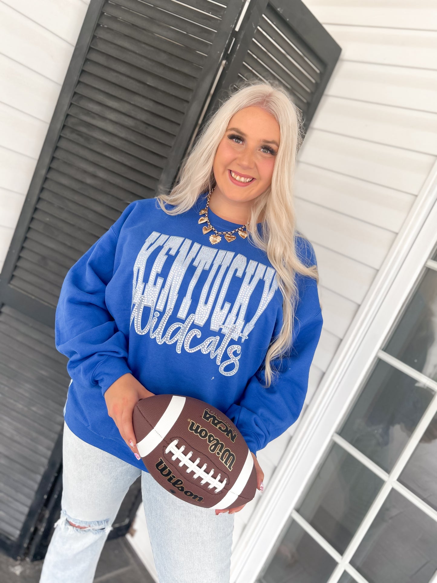 KY Wildcats Side Bow Crewneck