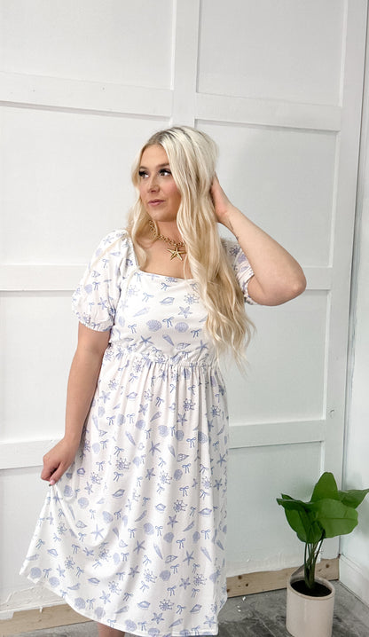 Coastal Cutie Coquette Midi