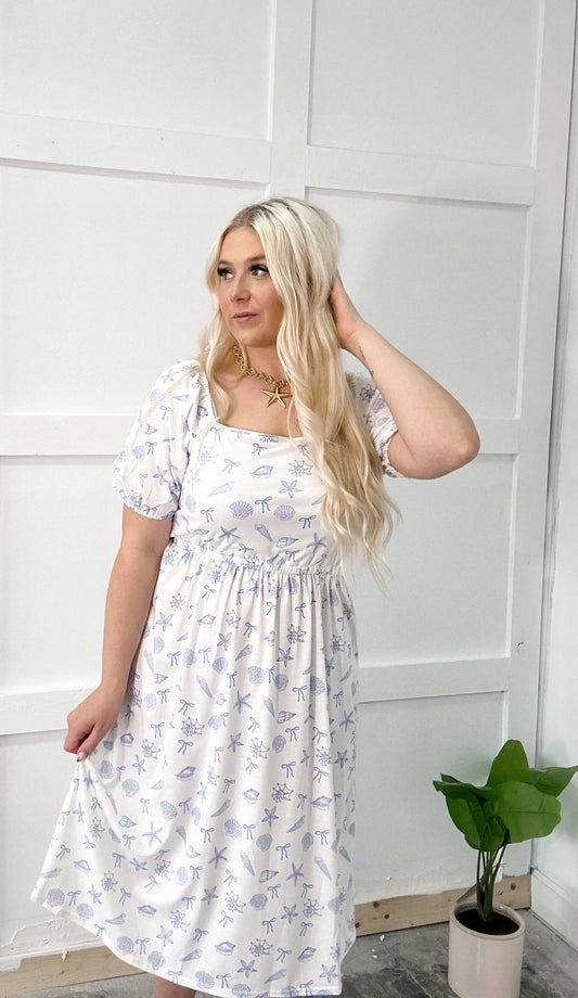 Coastal Cutie Coquette Midi