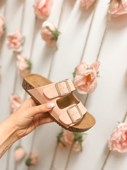 Pastel Pink Buckle Sandal