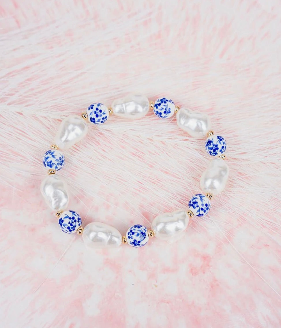 Blue Flora Bracelet