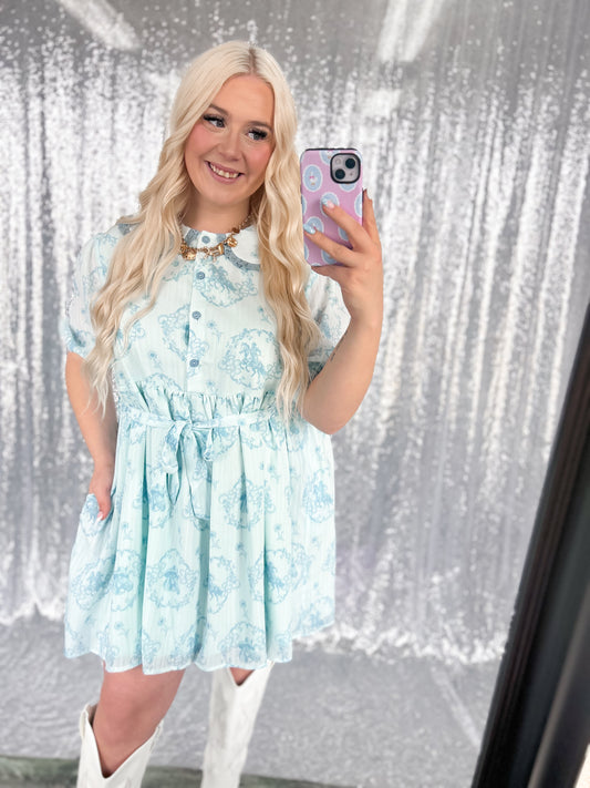 Blue Carriage Dress