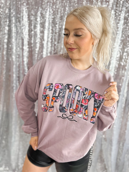 Spooky Embroidered Sweatshirt