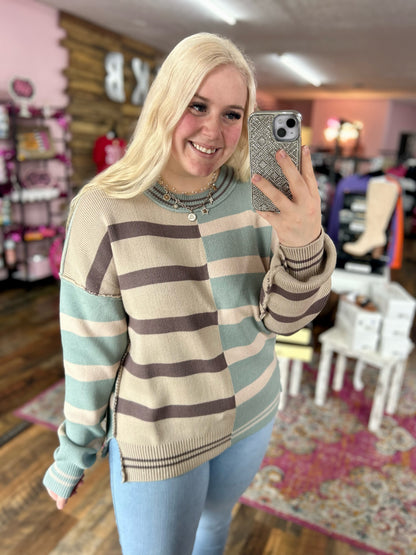 Winter Wonder Contrast Sweater