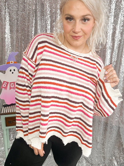 Autumn Striped Sweater