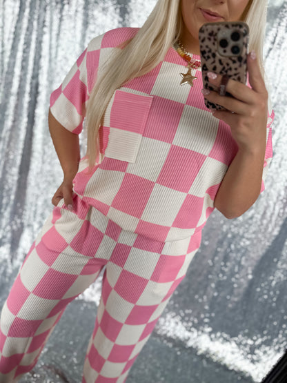 Bubblegum Checkered Ribbed {SET}