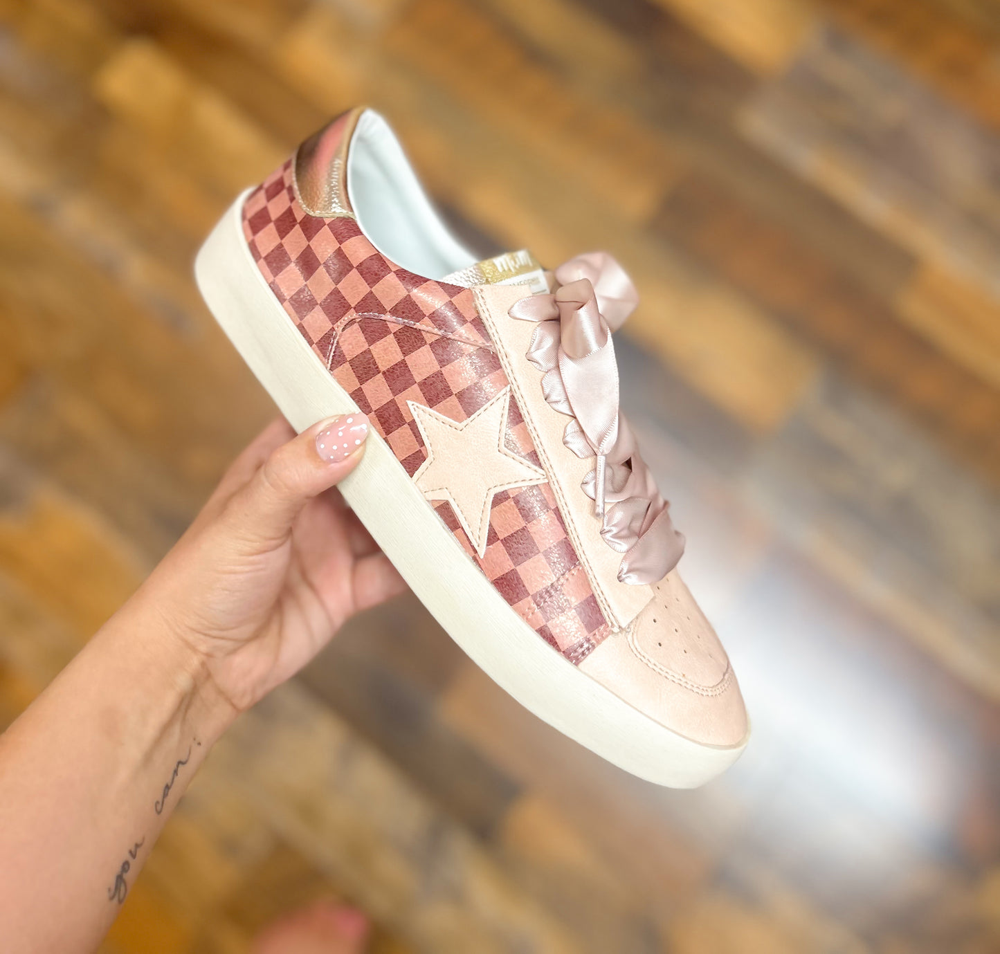 Mocha Checker Sneaker