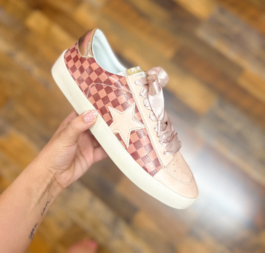 Mocha Checker Sneaker