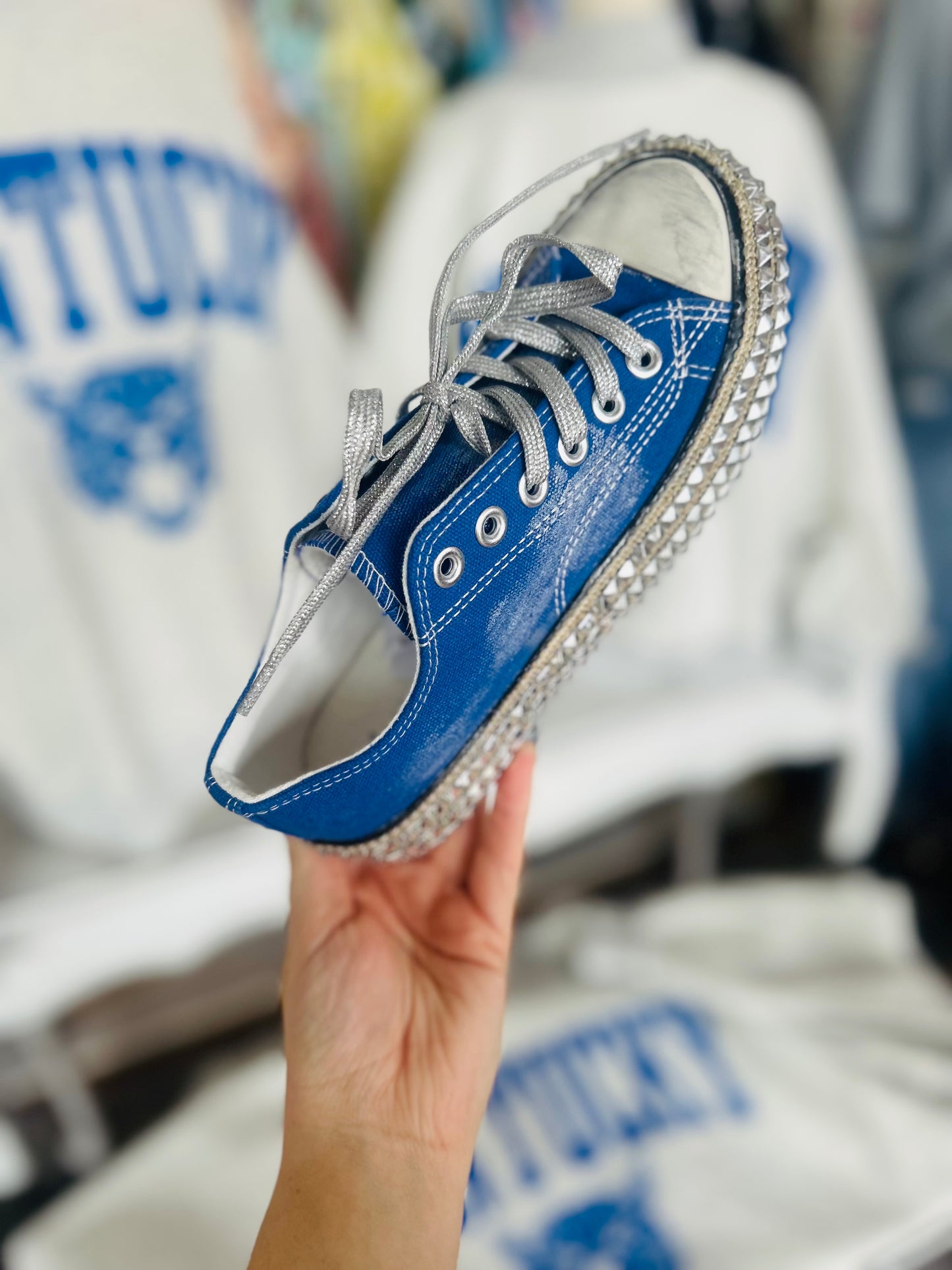 Royal Studded Distressed Sneaker