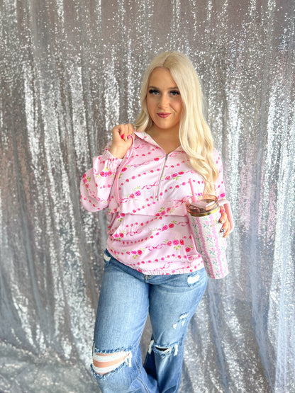 Rose Coquette Windbreaker