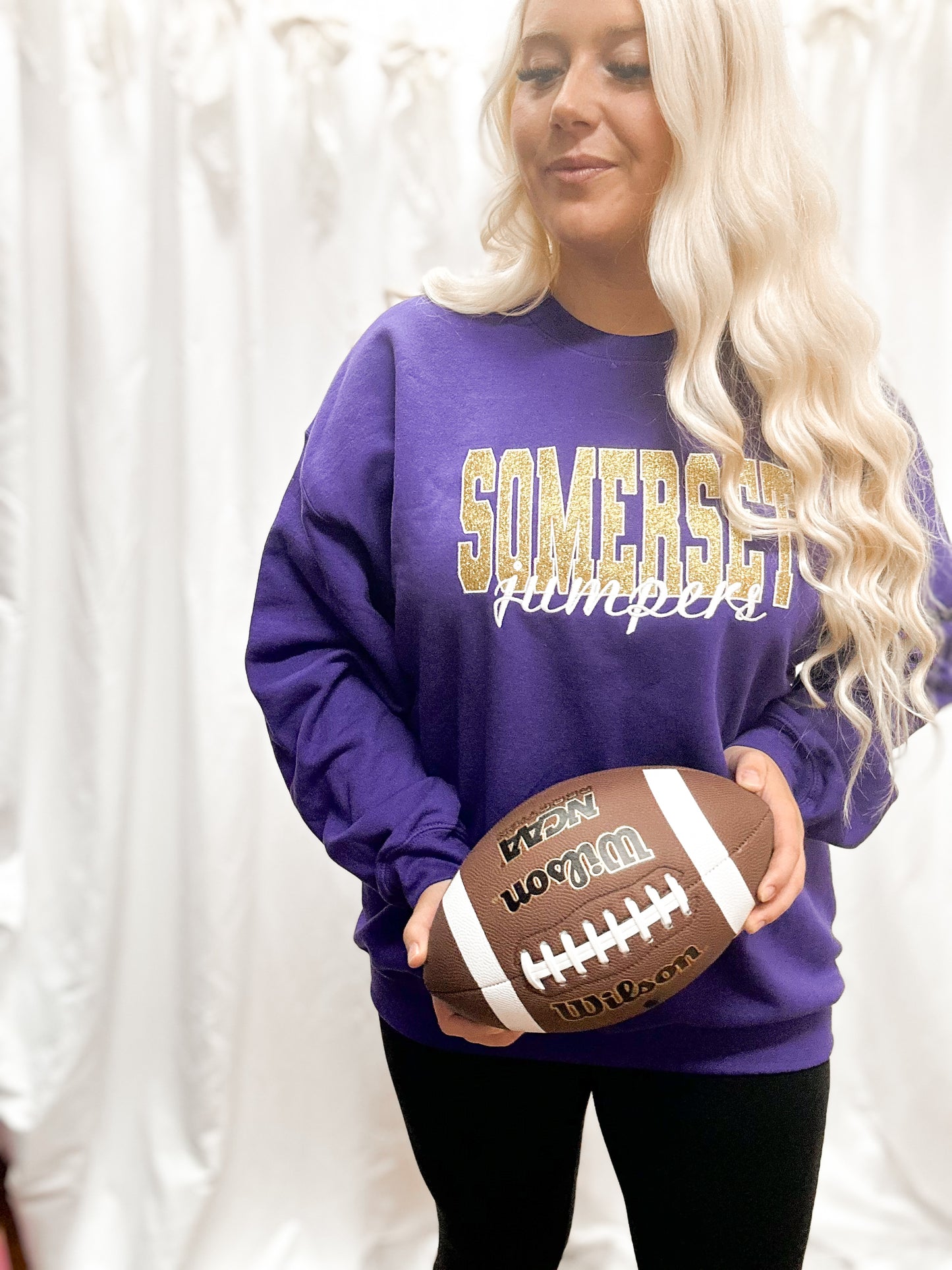Somerset Jumpers Glitter Embroidered Crewneck