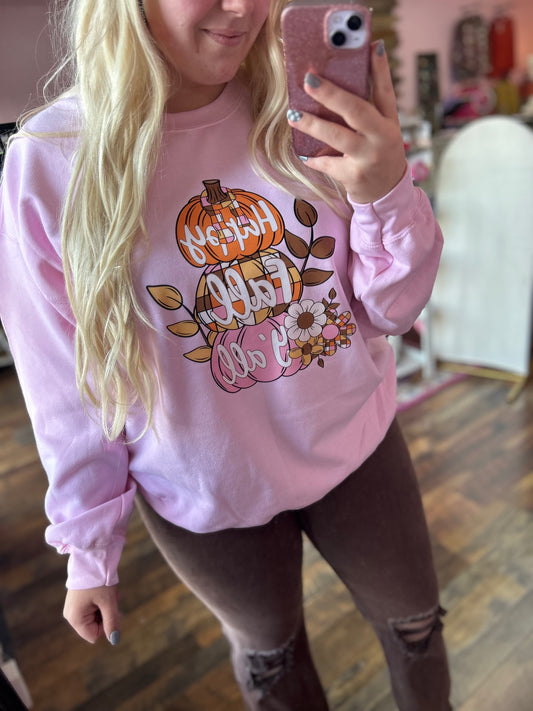 Pink Pumpkin Crewneck