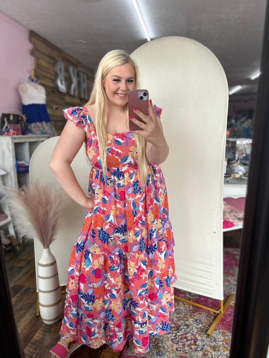 Pink Tropicana Maxi dress