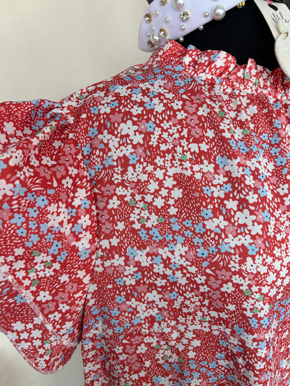 Ditzy Floral Mockneck