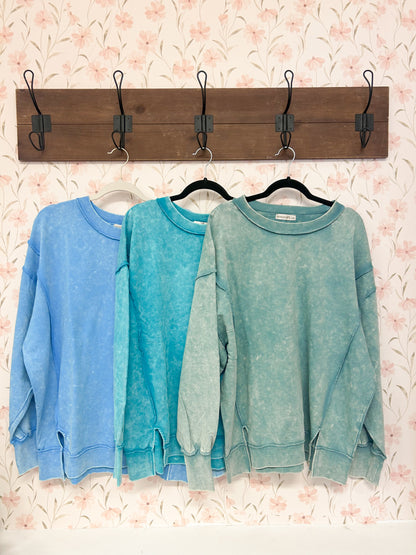 Oversized Acid Wash Crewnecks