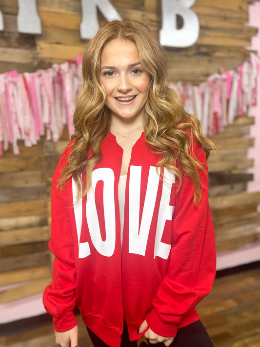 Love Raw Hem Cardigan