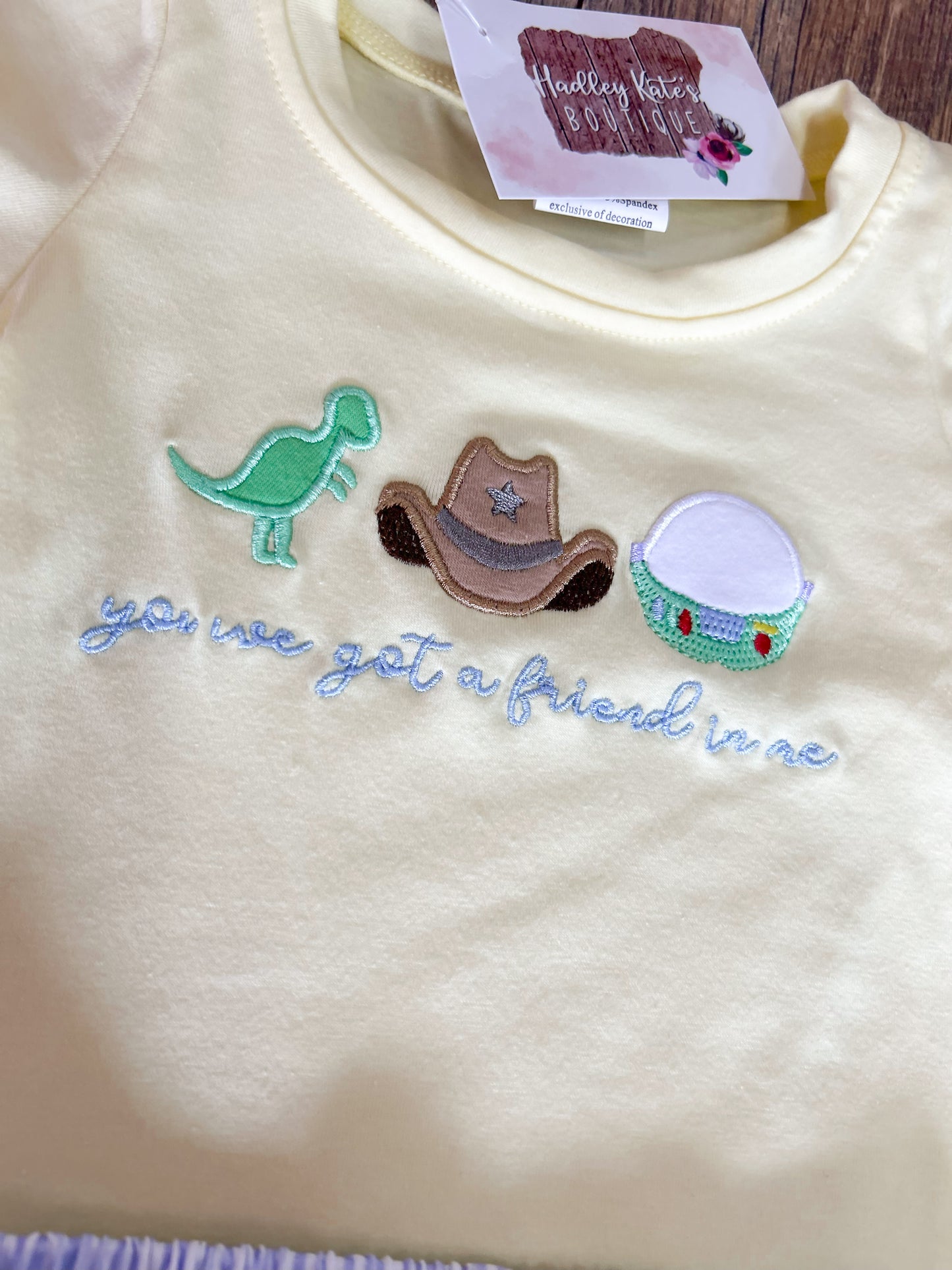 You’ve Got A Friend In Me Embroidered Set