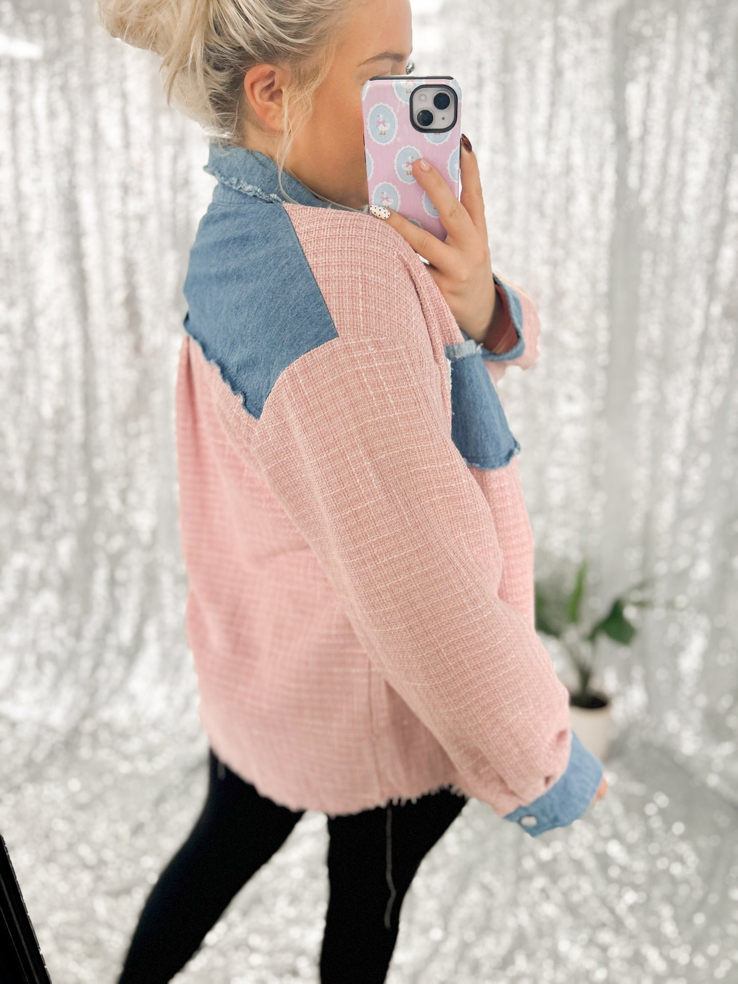 Tea Party Tweed Denim Jacket