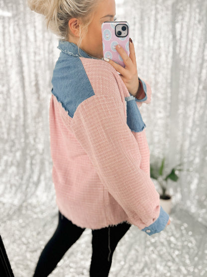 Tea Party Tweed Denim Jacket