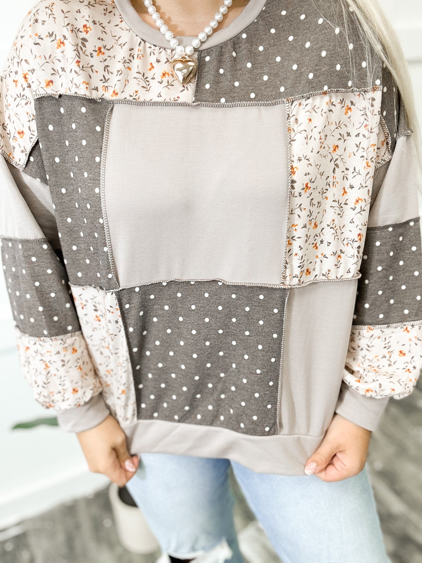 Autumn Lane Patchwork Top