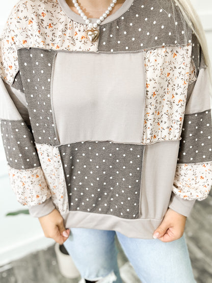 Autumn Lane Patchwork Top