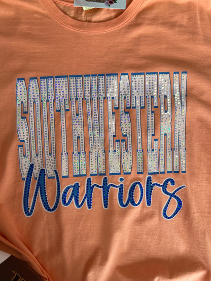 Southwestern Warriors Spangle Tee
