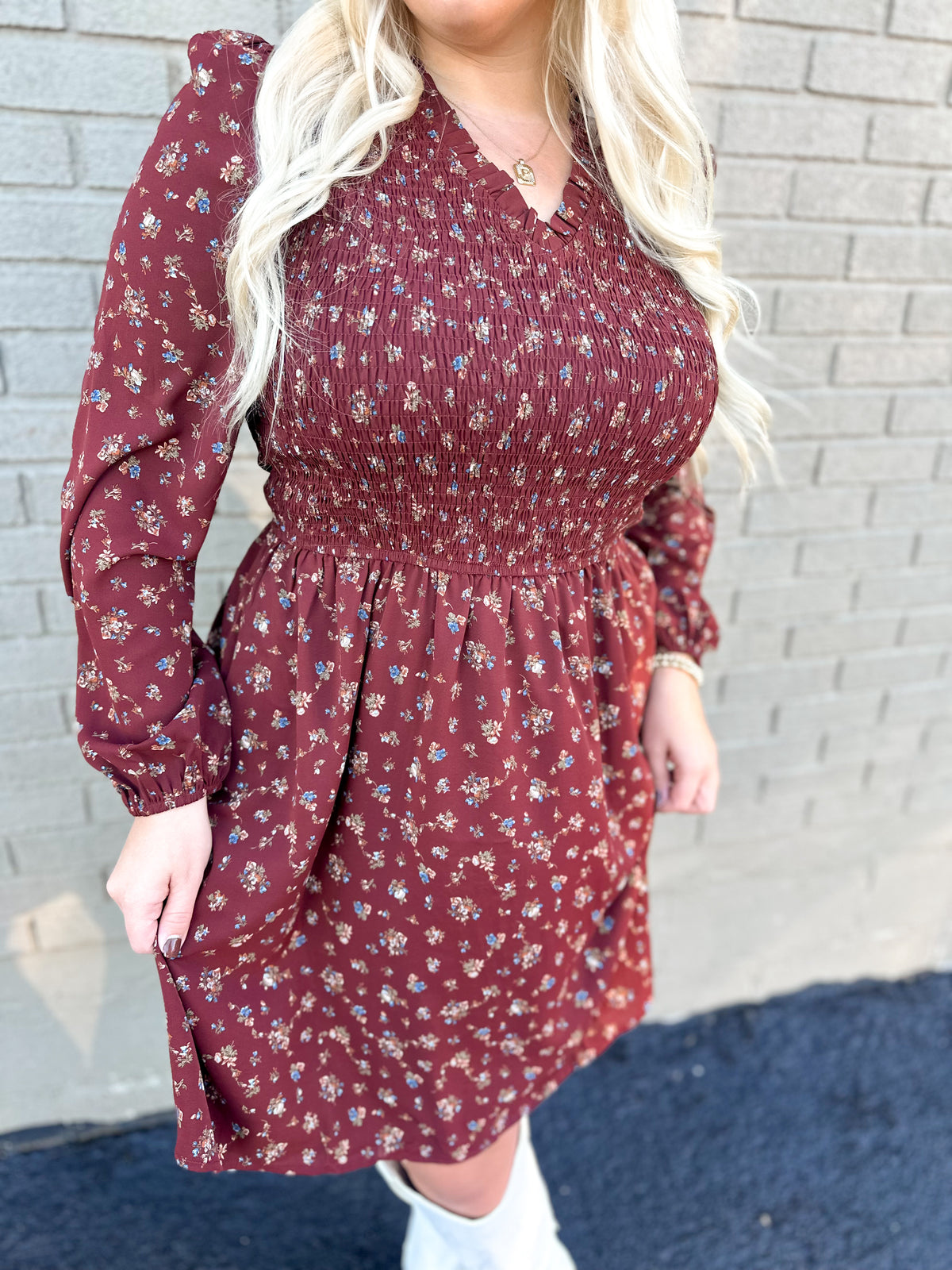 Falling For Florals Swing Dress