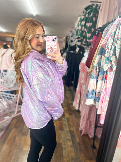 Lavender Iridescent Coat