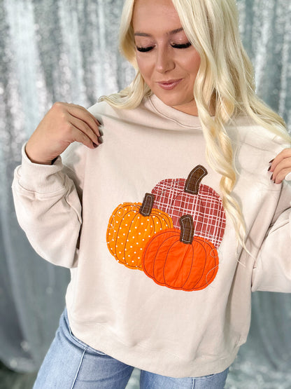 Pumpkin Patch Appliqué Crewneck