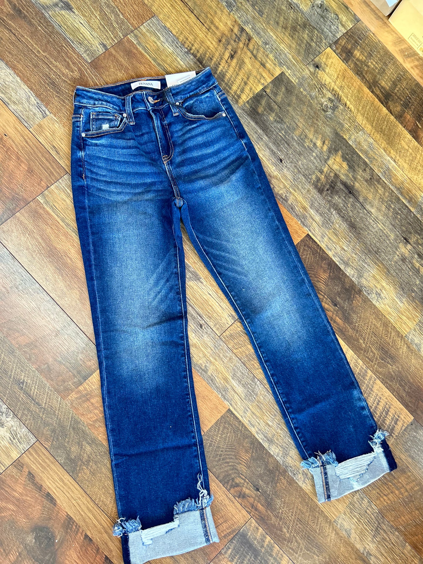 Zenana Cuff Denim Jeans