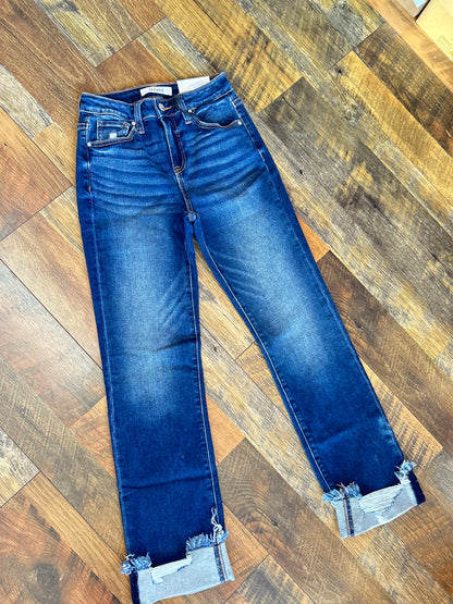 Zenana Cuff Denim Jeans