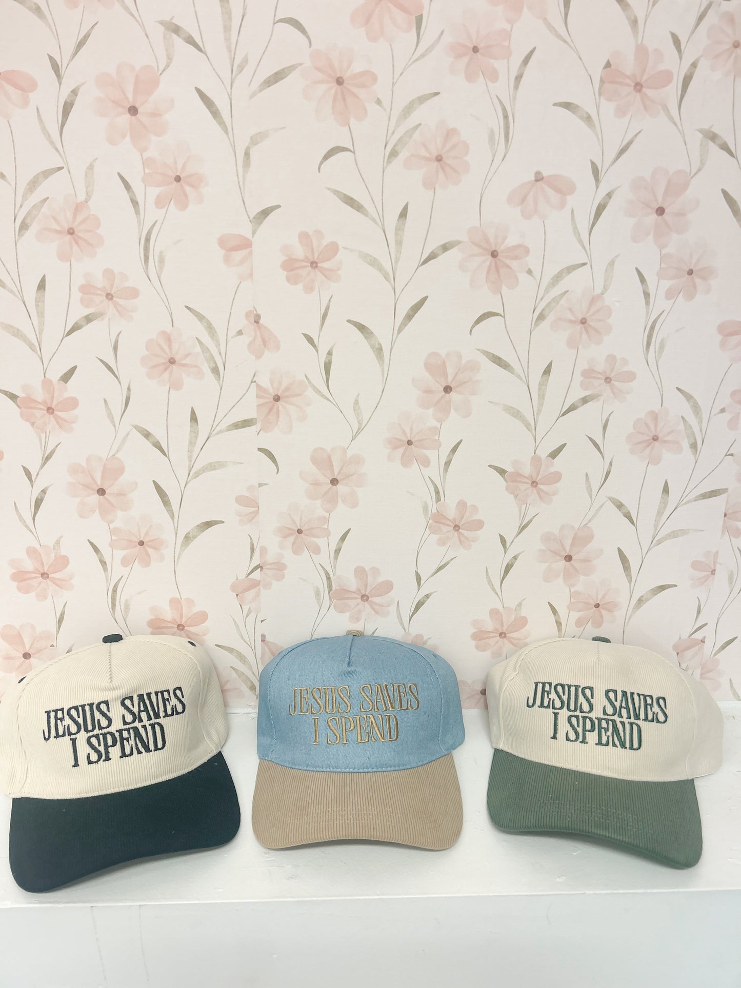 Jesus Saves I Spend Embroidered Hat