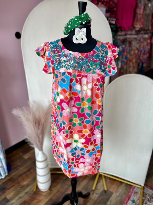 Groovy Flutter Dress