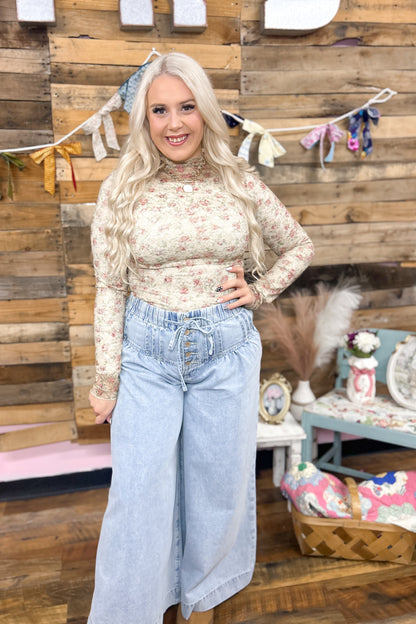 Vintage Gardens Mesh Top