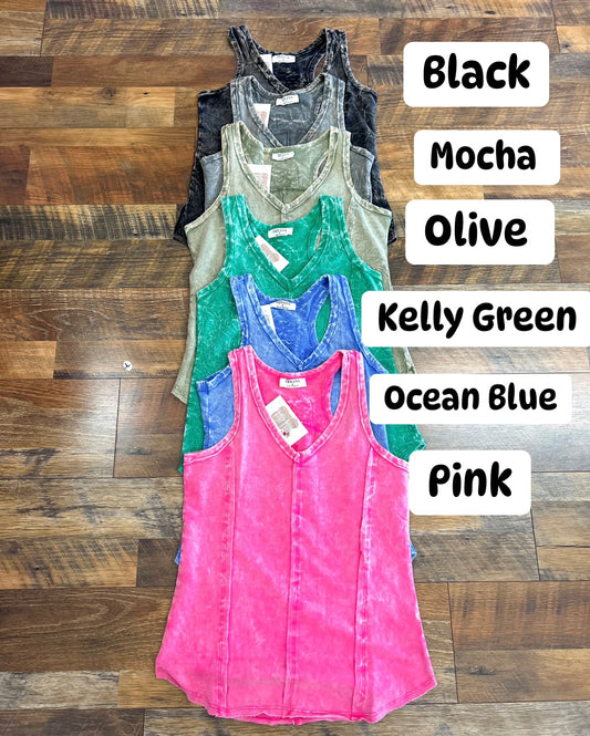 Acid Wash Tank Tops