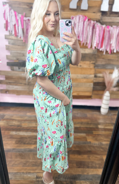 Sunday Stroll Floral Maxi Dress