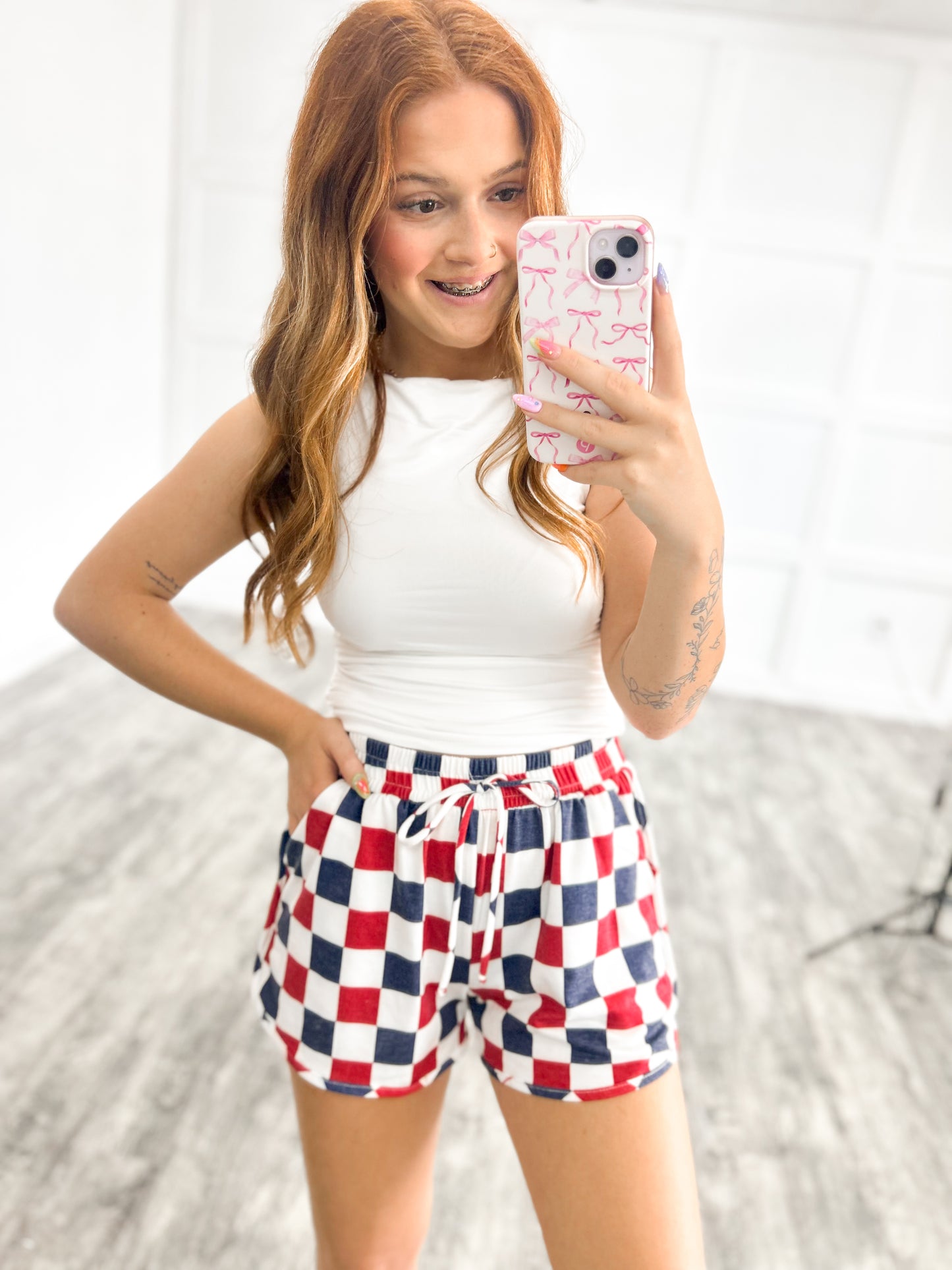 Liberty Lane Checker Shorts