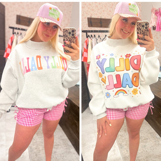 Dilly Dally Reversible Mockneck