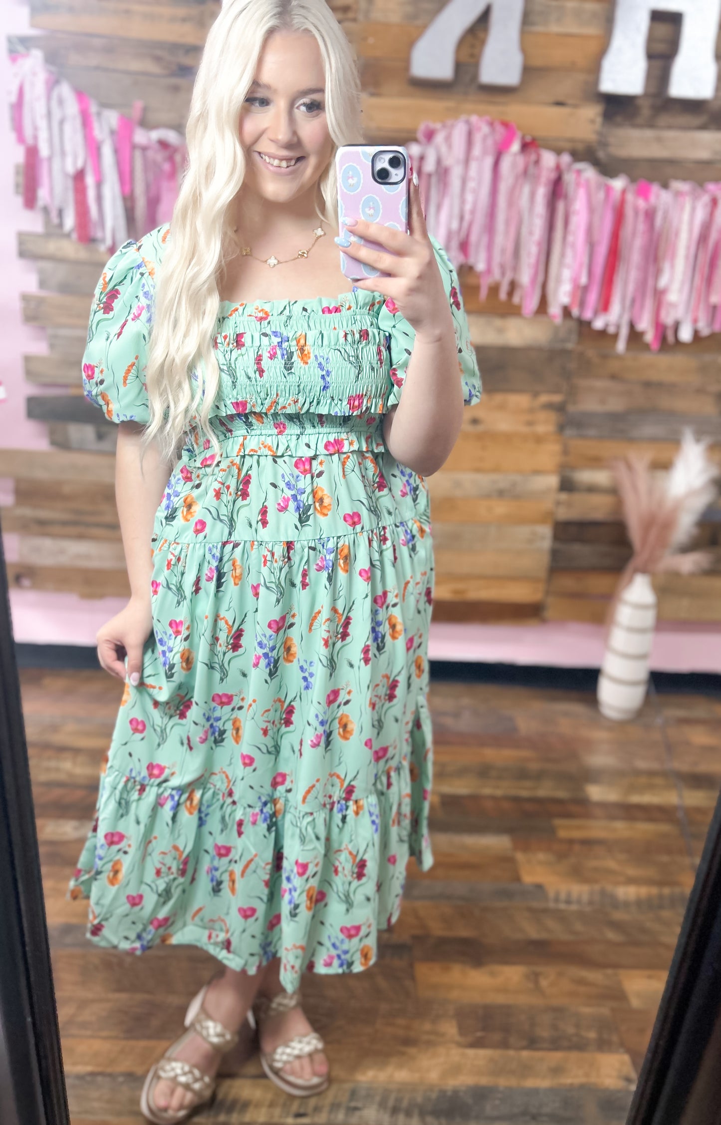 Sunday Stroll Floral Maxi Dress