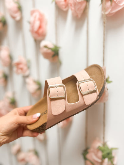 Pastel Pink Buckle Sandal
